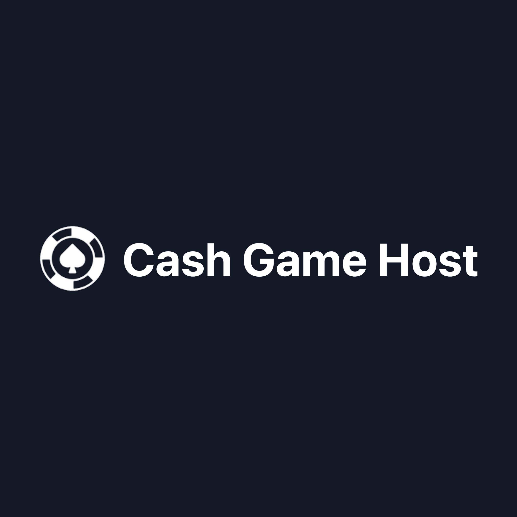 Cash Game Host
